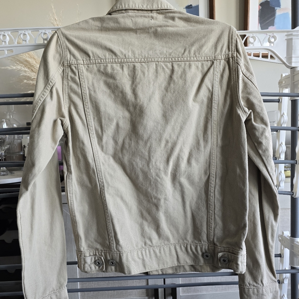 TOPMAN Demin Jacket- Beige - Size S - NEW w/ Tag - Picture 2 of 4